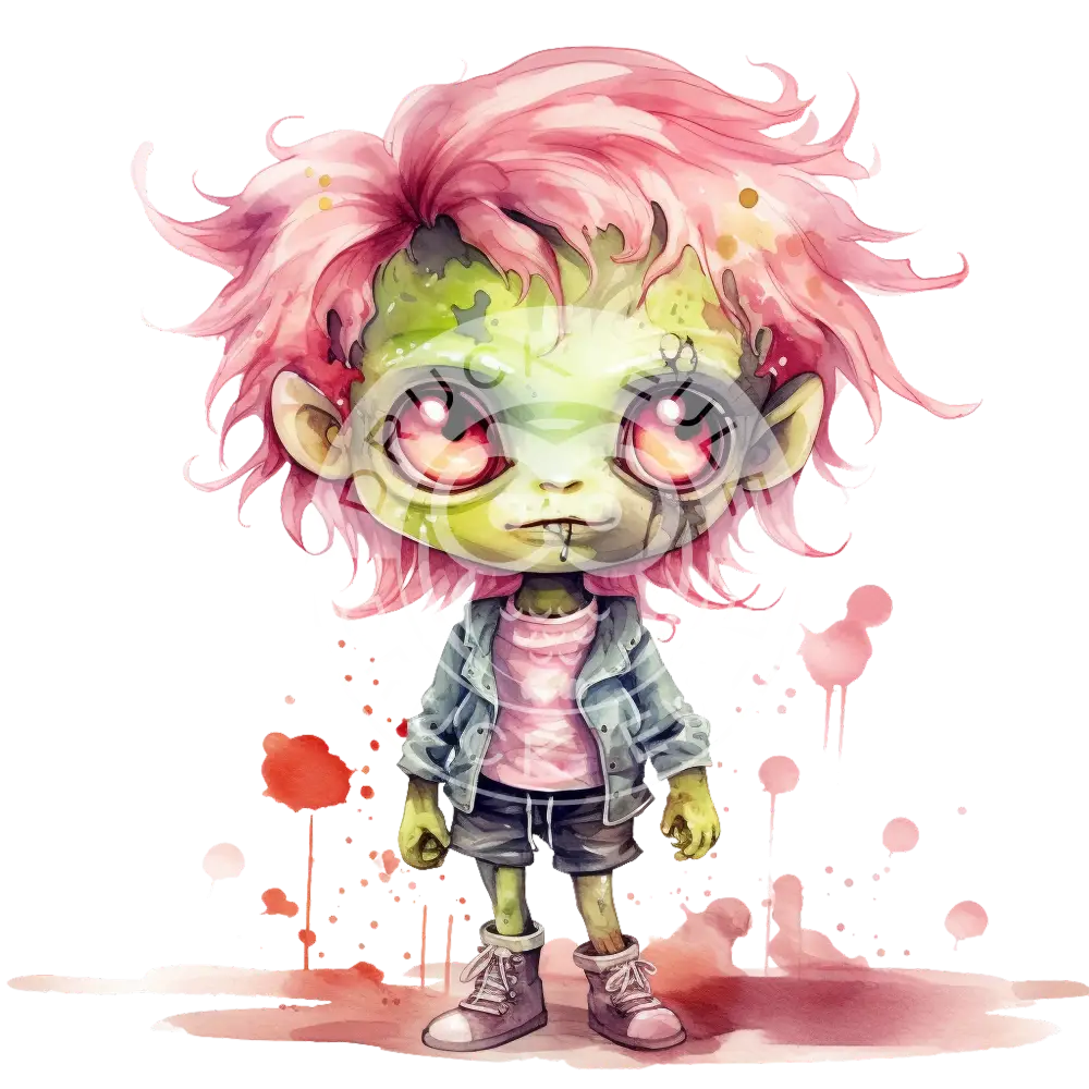 Bügelbild Kawaii Zombie 467-5