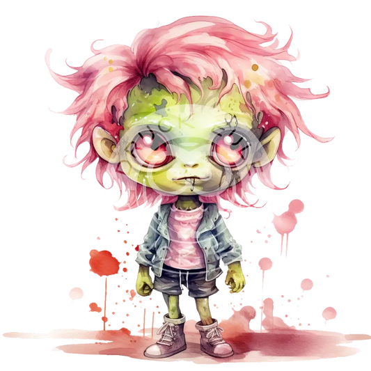 Bügelbild Kawaii Zombie 467-5