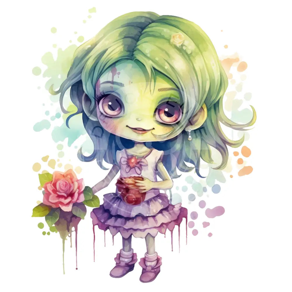 Bügelbild Kawaii Zombie 467-7