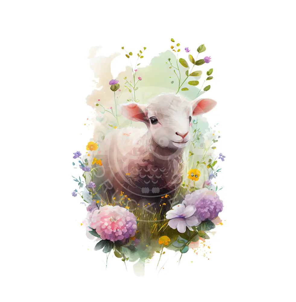 Bügelbild Lamm 17-2