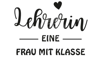 Bügelbild LEHRERIN EINE FRAU MIT KLASSE 1