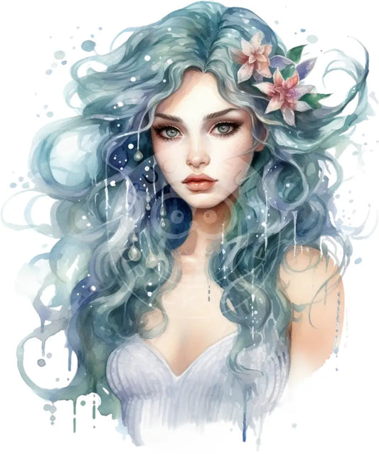 Bügelbild Meerjaungfrau 1078-9