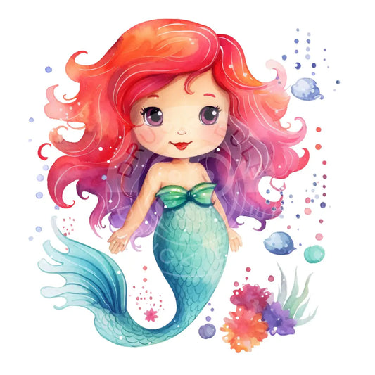 Bügelbild Meerjaungfrau 1086-4
