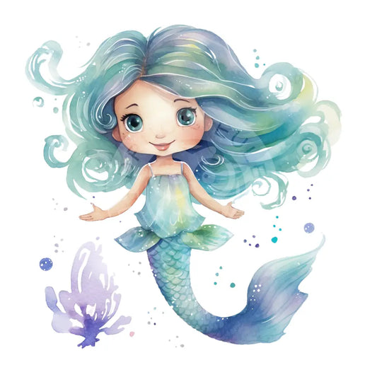 Bügelbild Meerjaungfrau 1086-8