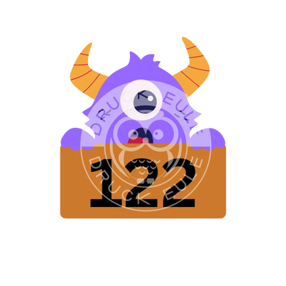 Bügelbild Monster oh 110-122