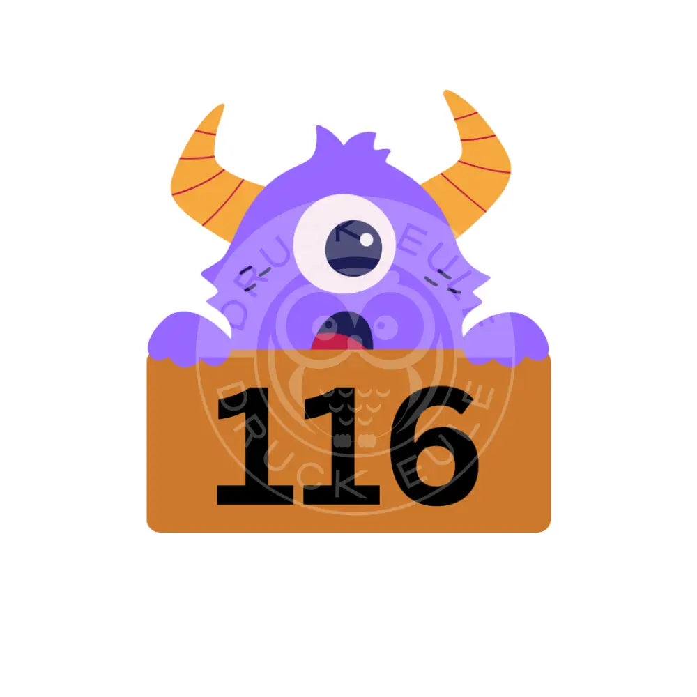 Bügelbild Monster oh 110-122 Bügelbild