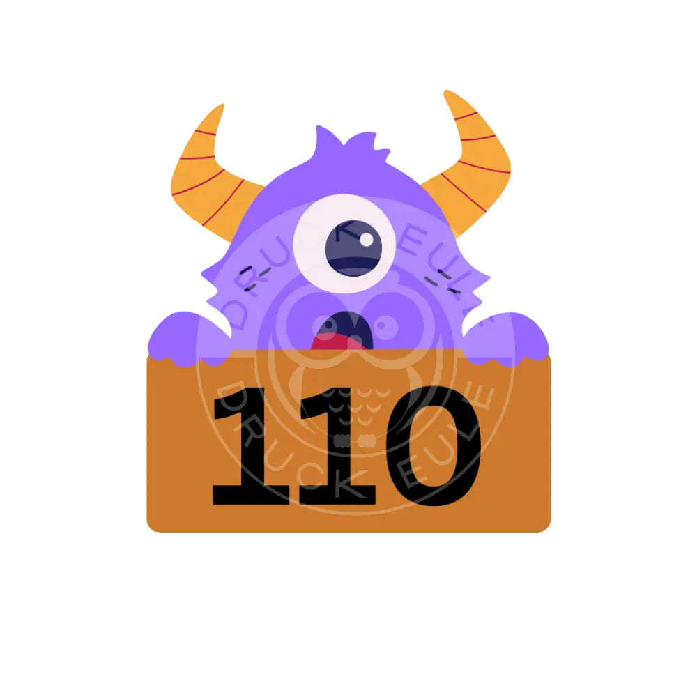 Bügelbild Monster oh 110-122 Bügelbild