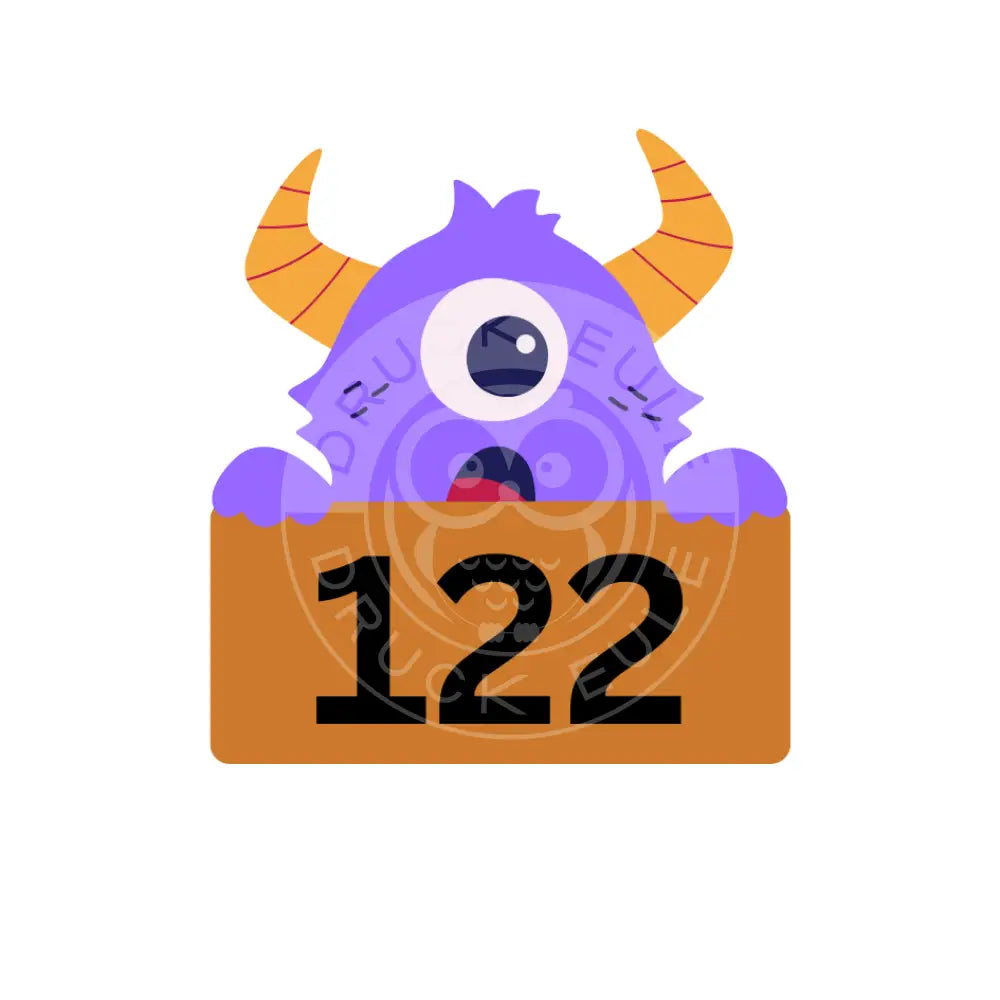Bügelbild Monster oh 110-122