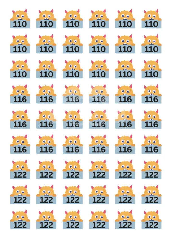 Bügelbild Monster2 - 110-122