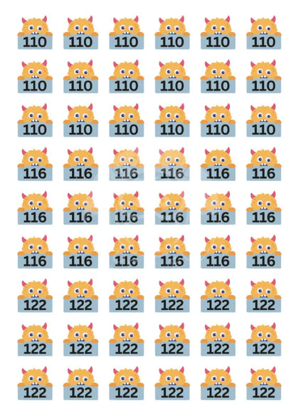 Bügelbild Monster2 - 110-122