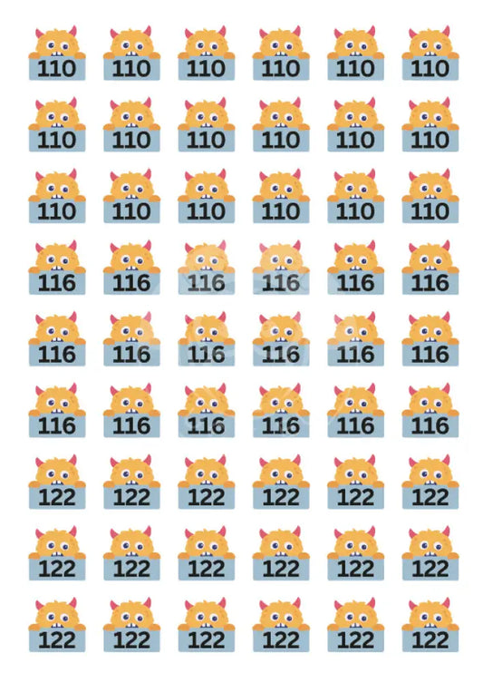 Bügelbild Monster2 - 110-122