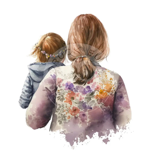 Bügelbild Mutter Und Tochter 153-11A