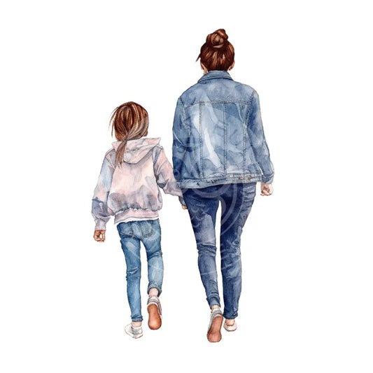 Bügelbild Mutter Und Tochter 153-13A