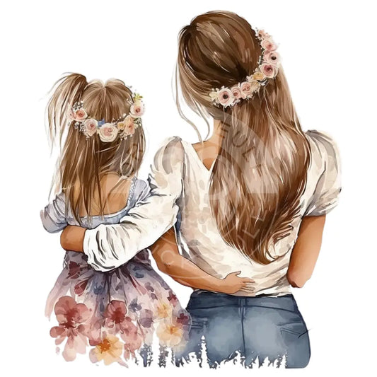 Bügelbild Mutter Und Tochter 153-16A