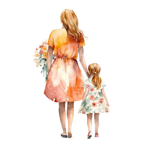 Bügelbild Mutter Und Tochter 153-22A