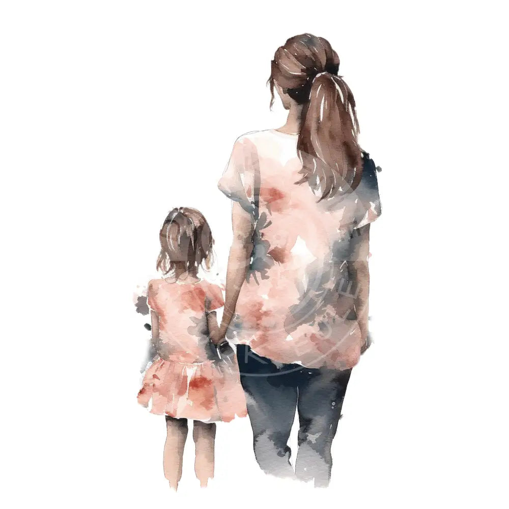 Bügelbild Mutter Und Tochter 153-23A