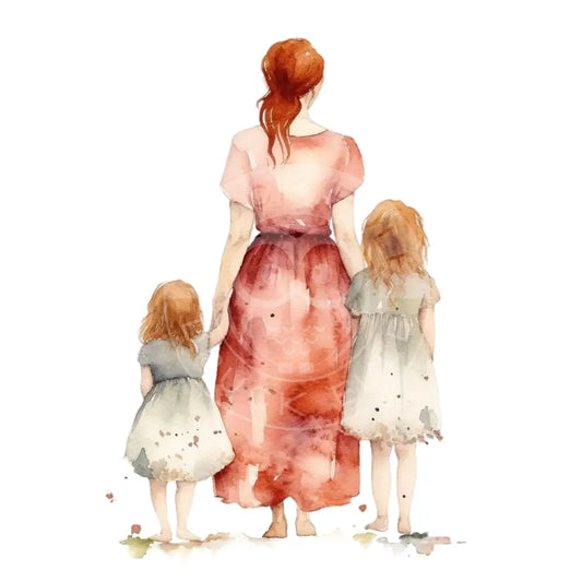 Bügelbild Mutter Und Tochter 153-4A