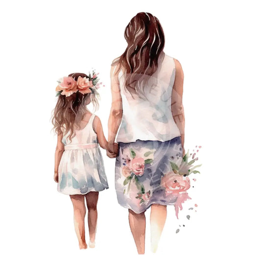 Bügelbild Mutter Und Tochter 153-6A