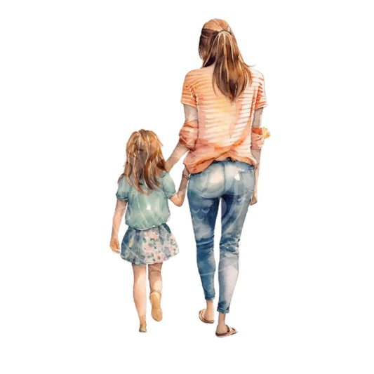 Bügelbild Mutter Und Tochter 153-8A