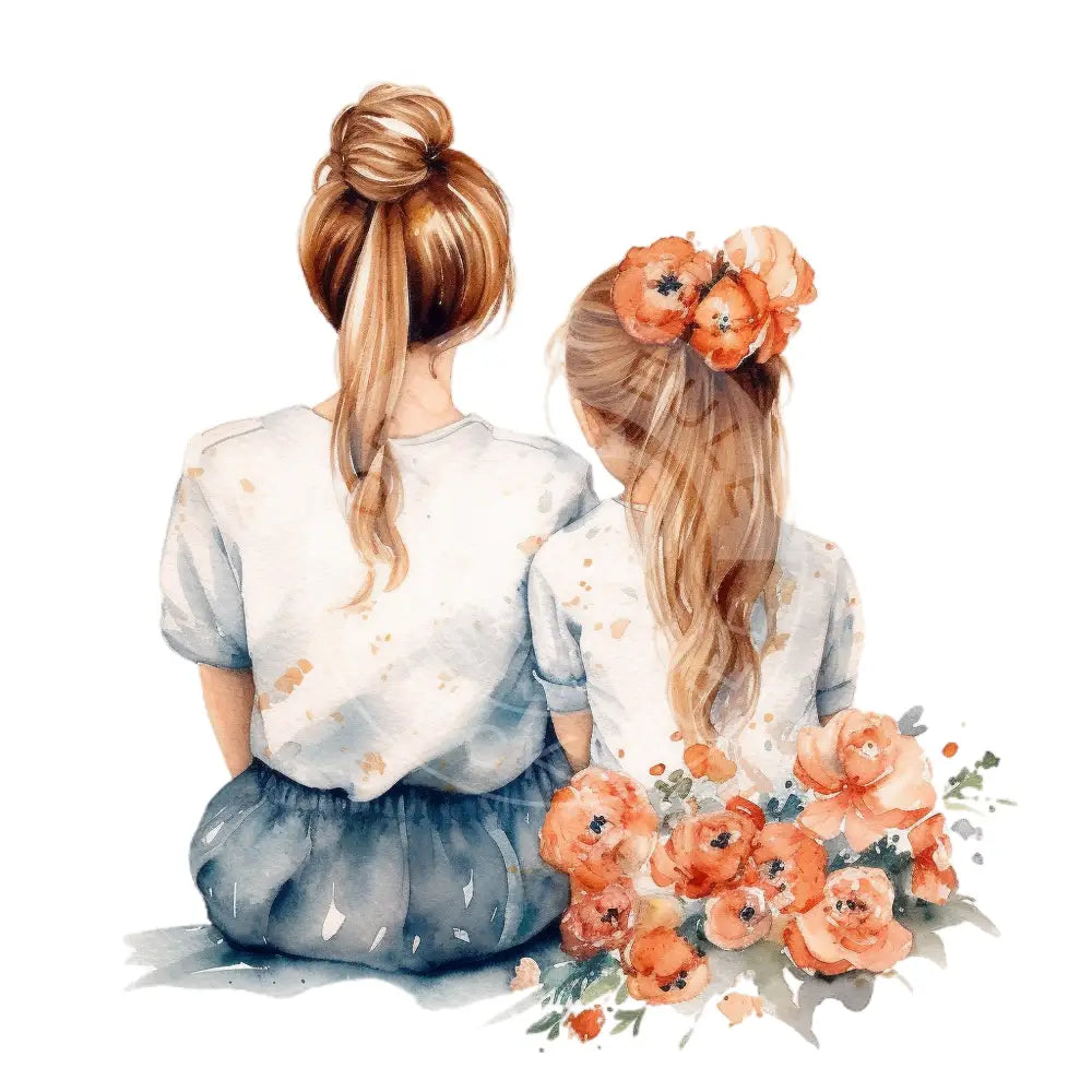 Bügelbild Mutter Und Tochter 153-9A