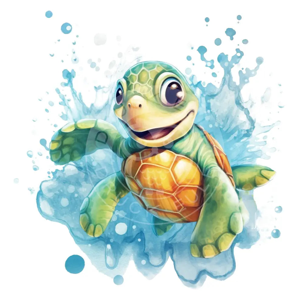 Bügelbild Schildkröte 201-2A