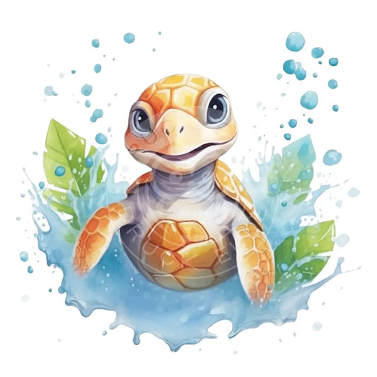 Bügelbild Schildkröte 201-4A