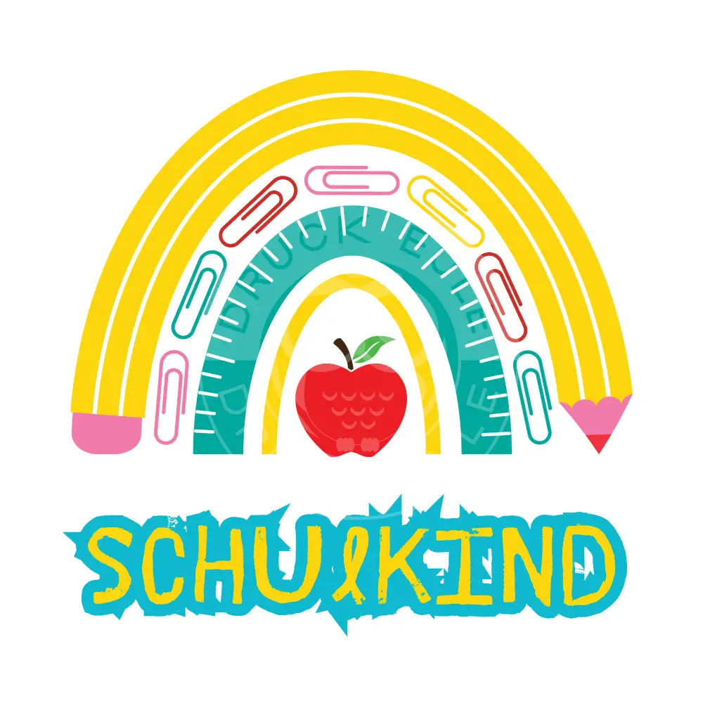 Bügelbild Schule 6