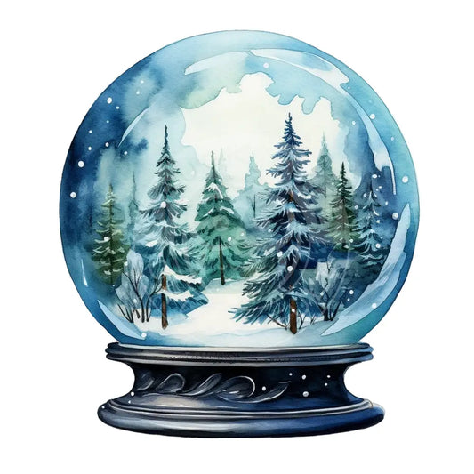 Bügelbild Weihnachten Blau 584-22