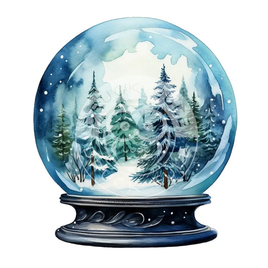 Bügelbild Weihnachten Blau 584-22