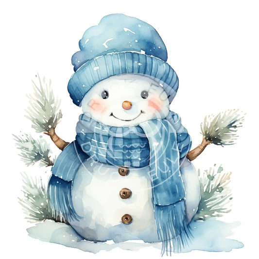 Bügelbild Weihnachten Blau 584-4