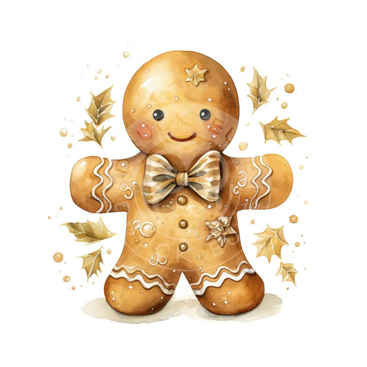 Bügelbild Weihnachten Gold 612-13