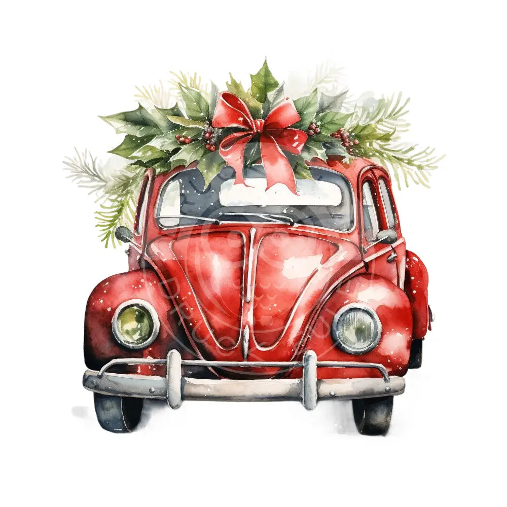 Bügelbild Weihnachts Auto 744-1