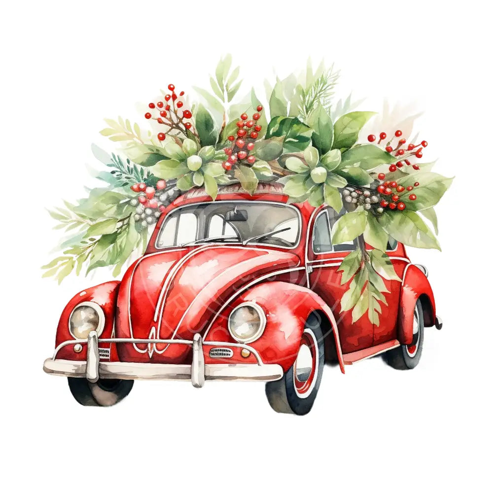 Bügelbild Weihnachts Auto 744-16
