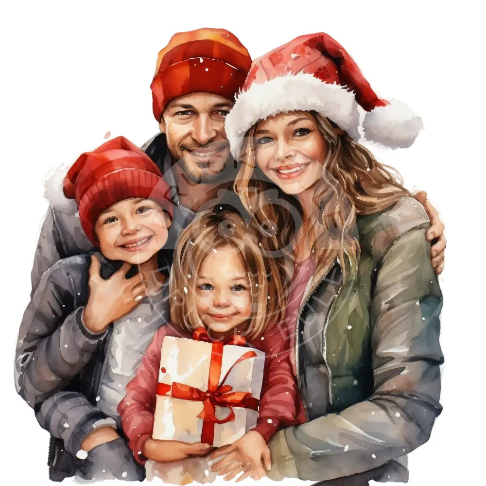 Bügelbild Weihnachts Family 571-1