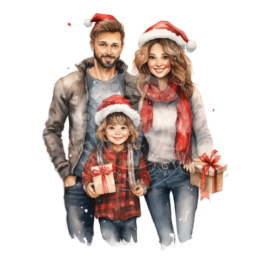 Bügelbild Weihnachts Family 571-7