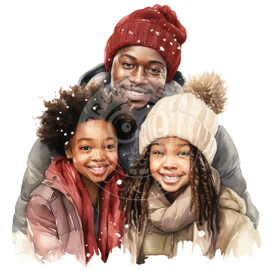 Bügelbild Weihnachts Family 571-9