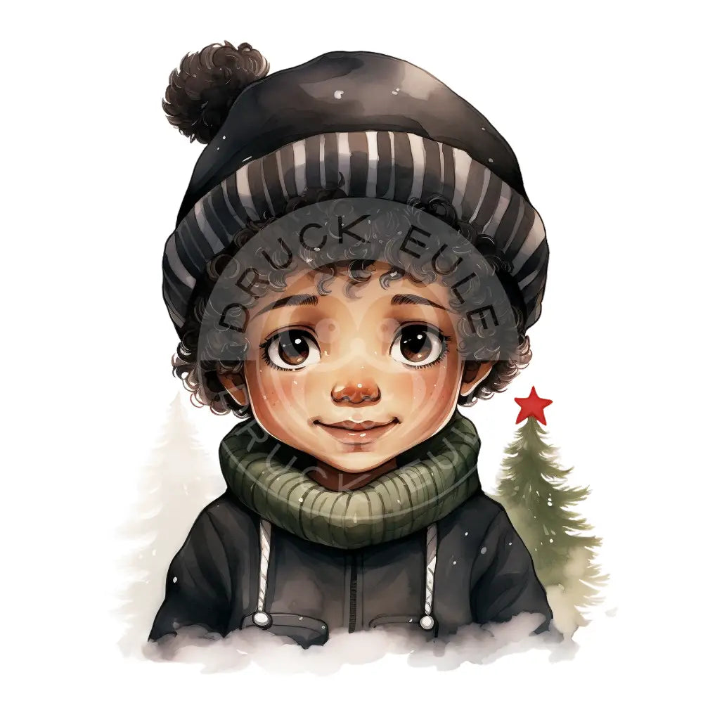 Bügelbild Weihnachts Kinder 586-3