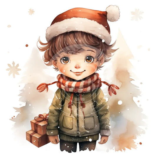 Bügelbild Weihnachts Kinder 586-6