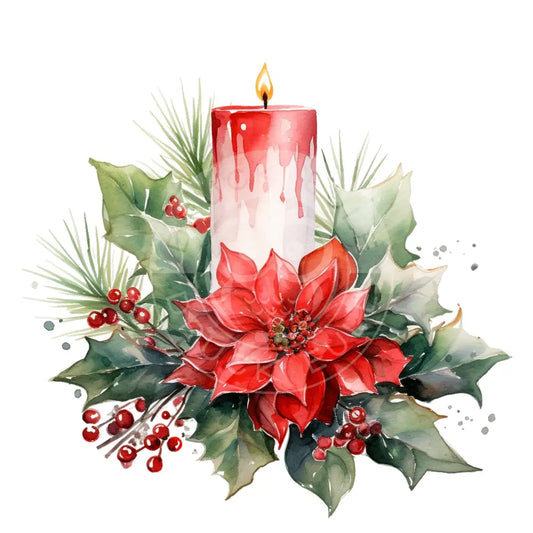 Bügelbild Weihnachtskerze 541-2