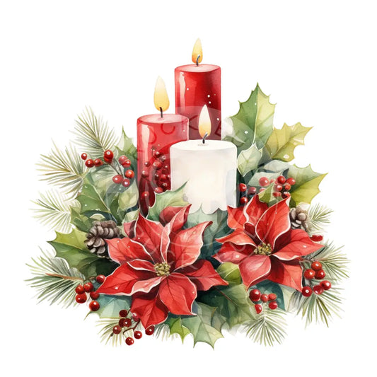 Bügelbild Weihnachtskerze 541-4