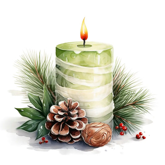 Bügelbild Weihnachtskerze 541-6