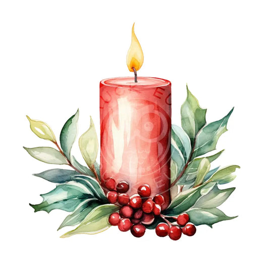 Bügelbild Weihnachtskerze 541-8