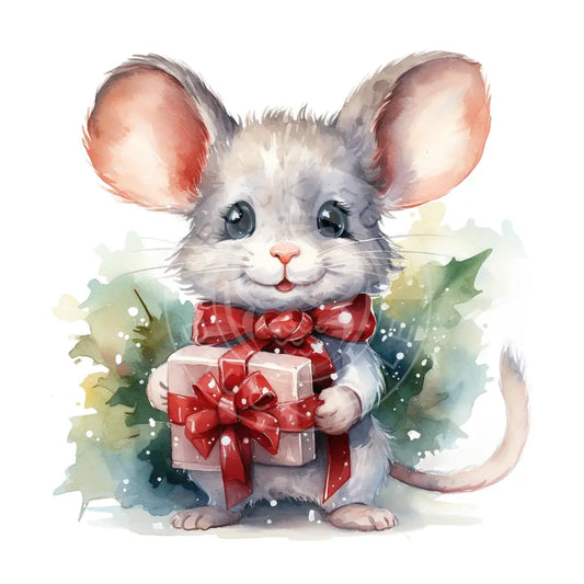 Bügelbild Weihnachtsmaus 611-5