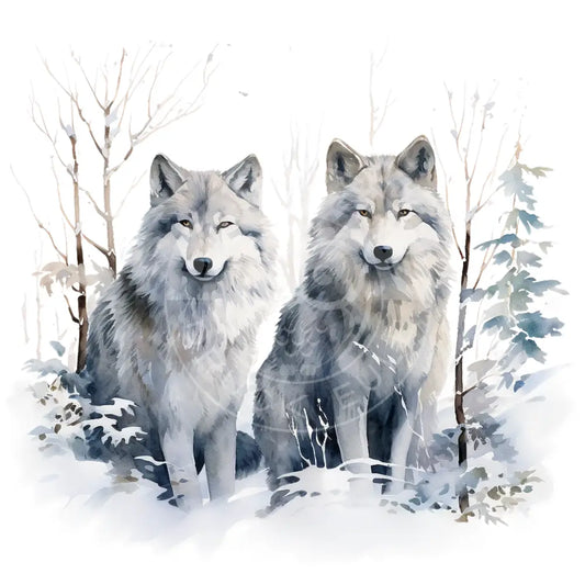 Bügelbild Winter Tiere 536-8