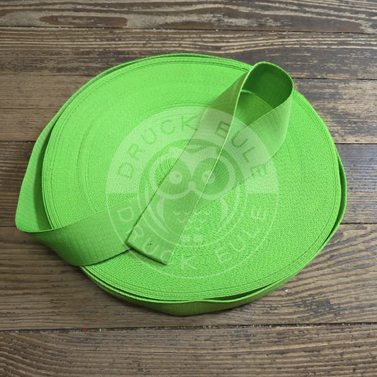 Gurtband 40mm Breite neon grün
