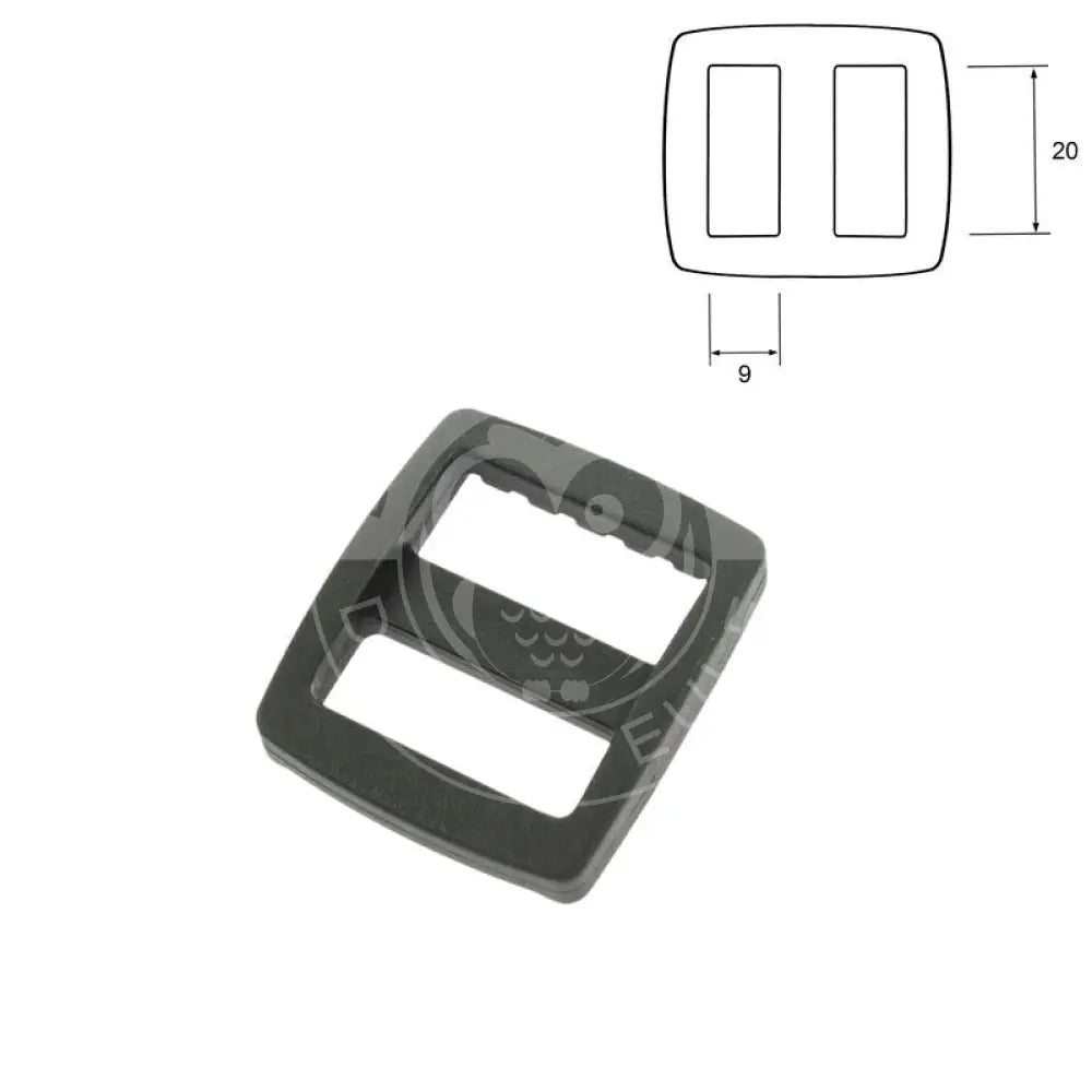 Gurtband Schieber Stopper 20mm Schwarz