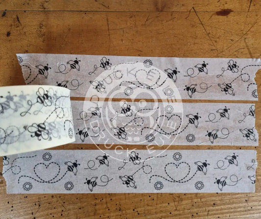 Papierklebeband weiss Bienen Papierklebeband