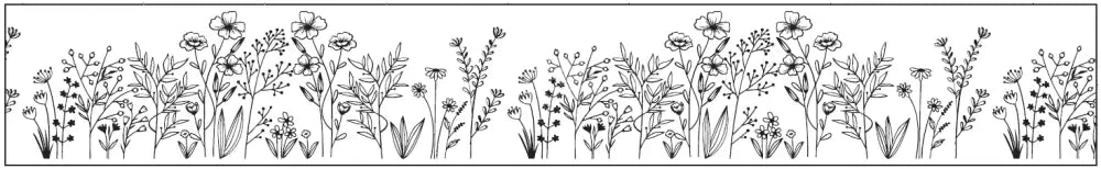 Papierklebeband weiss Blumenwiese rubon