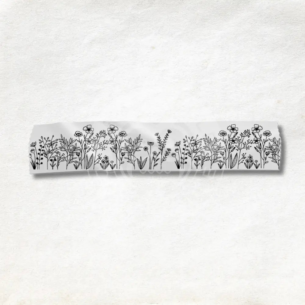 Papierklebeband weiss Blumenwiese rubon