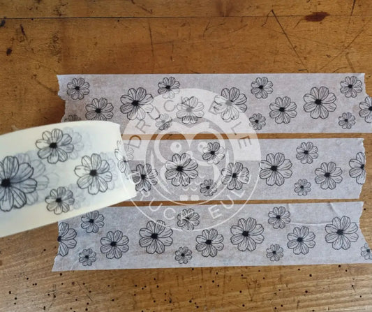 Papierklebeband weiss Blumenzauber Papierklebeband